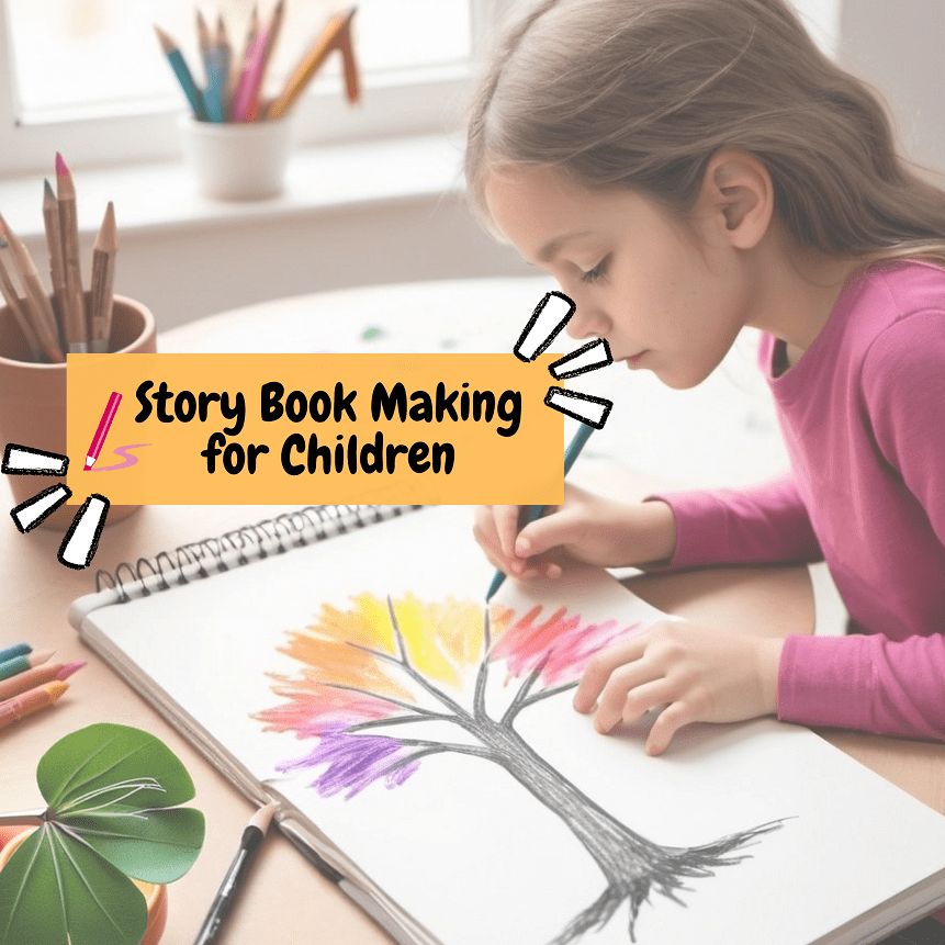 Storybook Making Workshop – A fun creative workshop for 6 – 11-year-olds.